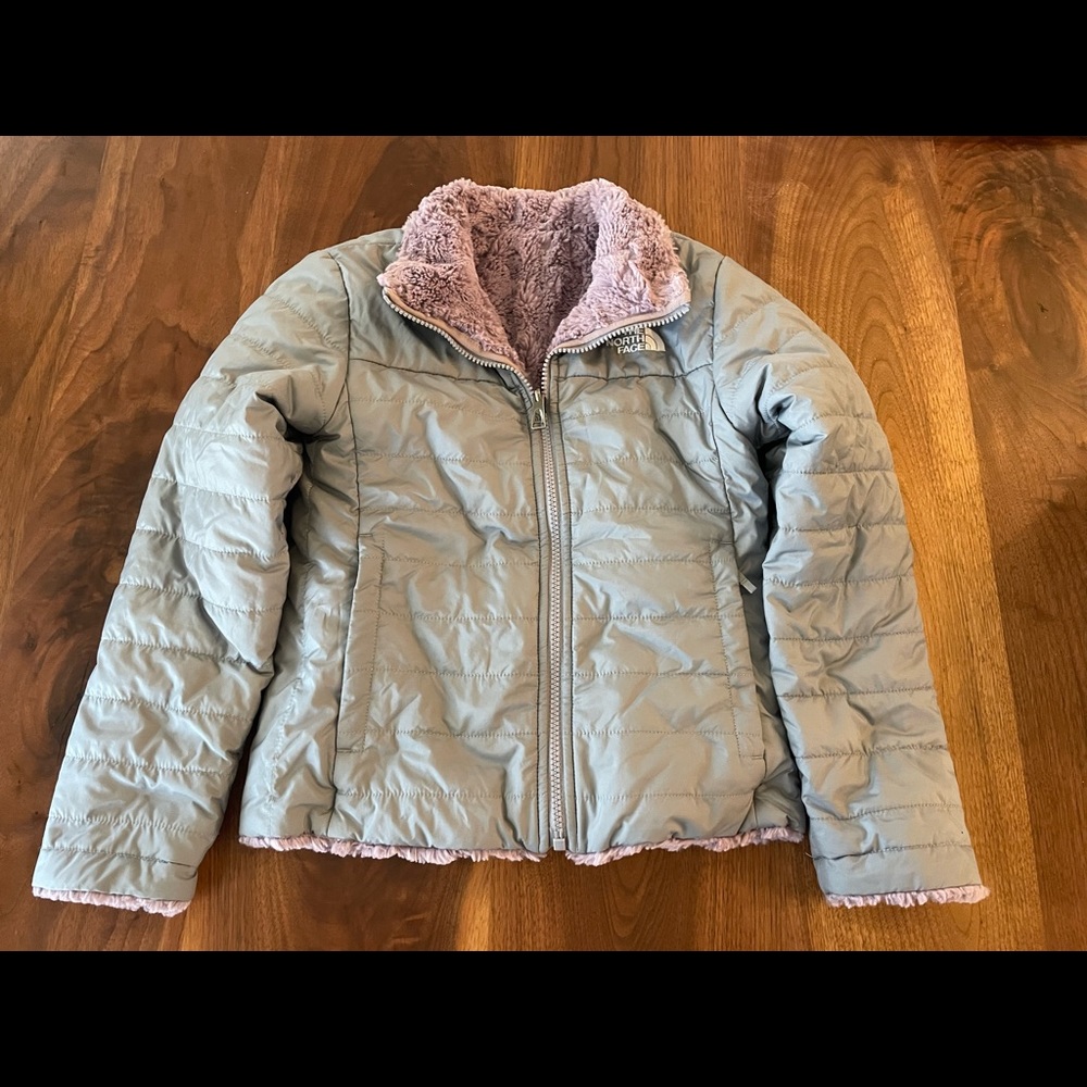 Girls The North Face Mossbud Swirl Reversible Jacket
